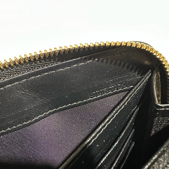 Vintage BURBERRY zip around black wallet credit card holder in tartan pattern - Picture 15 of 15